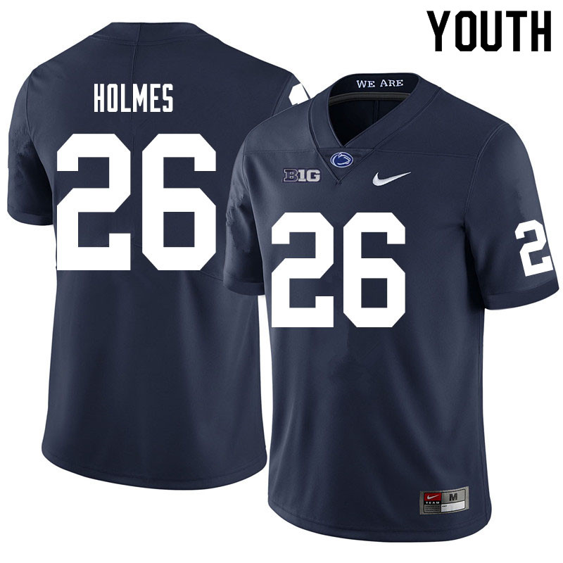 NCAA Nike Youth Penn State Nittany Lions Caziah Holmes #26 College Football Authentic Navy Stitched Jersey DRW4198RO